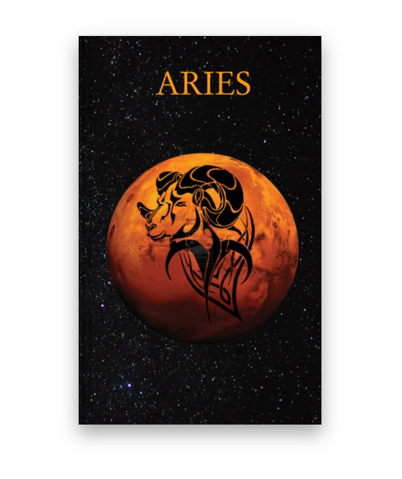 aries, notebook, journal, zodiac, astro, ram, mars