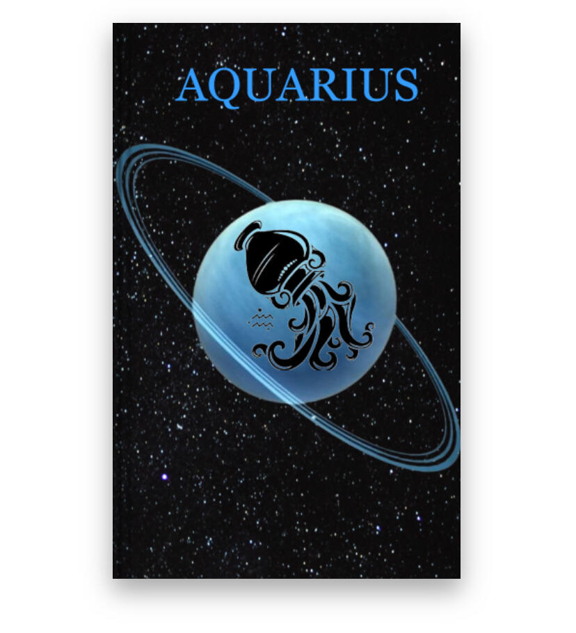Aquarius, notebook, journal, zodiac, uranus